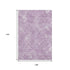 9' X 12' Lavender And Ivory Abstract Geometric Washable Area Rug With UV Protection