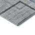 8' X 10' Gray And Blue Geometric Washable Area Rug With UV Protection