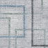 8' X 10' Gray And Blue Geometric Washable Area Rug With UV Protection