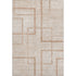 5' X 8' Coral And Rust Geometric Washable Area Rug With UV Protection