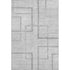 8' X 10' Gray And Silver Geometric Washable Area Rug With UV Protection