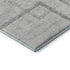 8' X 10' Gray And Silver Geometric Washable Area Rug With UV Protection