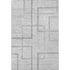 8' X 10' Gray And Silver Geometric Washable Area Rug With UV Protection