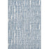 5' X 8' Blue And Ivory Vermicular Washable Area Rug With UV Protection