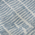 8' Blue And Ivory Vermicular Washable Round Rug With UV Protection
