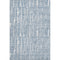 8' X 10' Blue And Ivory Vermicular Washable Area Rug With UV Protection
