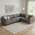 9' X 12' Brown And Ivory Vermicular Washable Area Rug With UV Protection