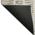 9' X 12' Brown And Ivory Vermicular Washable Area Rug With UV Protection