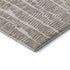 9' X 12' Brown And Ivory Vermicular Washable Area Rug With UV Protection
