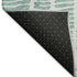 8' X 10' Teal And Ivory Vermicular Washable Area Rug With UV Protection