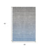 5' X 8' Blue And Gray Ombre Washable Area Rug With UV Protection