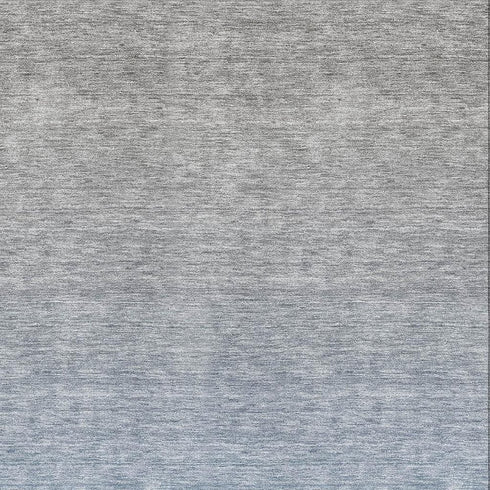 5' X 8' Blue And Gray Ombre Washable Area Rug With UV Protection