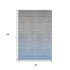 8' X 10' Blue And Gray Ombre Washable Area Rug With UV Protection
