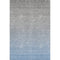 8' X 10' Blue And Gray Ombre Washable Area Rug With UV Protection