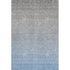 8' X 10' Blue And Gray Ombre Washable Area Rug With UV Protection