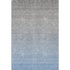 8' X 10' Blue And Gray Ombre Washable Area Rug With UV Protection