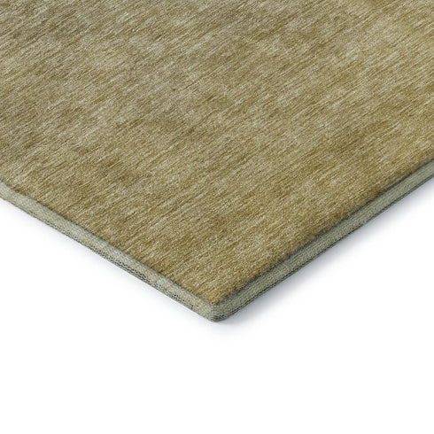 5' X 8' Gold And Beige Ombre Washable Area Rug With UV Protection