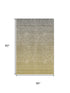 5' X 8' Gold And Beige Ombre Washable Area Rug With UV Protection