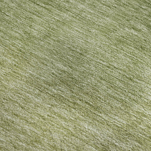 8' X 10' Green And Gray Ombre Washable Area Rug With UV Protection
