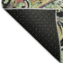 5' X 8' Black Blue And Pink Paisley Washable Area Rug With UV Protection