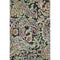 8' X 10' Black Blue And Pink Paisley Washable Area Rug With UV Protection