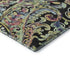 8' X 10' Black Blue And Pink Paisley Washable Area Rug With UV Protection