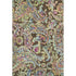 8' X 10' Chocolate Blue And Pink Paisley Washable Area Rug With UV Protection