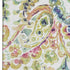 5' X 8' Ivory Blue And Pink Paisley Washable Area Rug With UV Protection