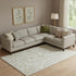9' X 12' Beige And Ivory Paisley Washable Area Rug With UV Protection