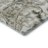5' X 8' Brown And Ivory Paisley Washable Area Rug With UV Protection