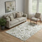 5' X 8' Brown And Ivory Paisley Washable Area Rug With UV Protection