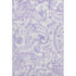 9' X 12' Lavender And Ivory Paisley Washable Area Rug With UV Protection