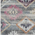 5' X 8' Gray Gold And Blush Southwestern Washable Area Rug With UV Protection