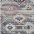 5' X 8' Gray Gold And Blush Southwestern Washable Area Rug With UV Protection