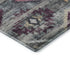 8' Gray Gold And Blush Southwestern Washable Round Rug With UV Protection