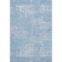 5' X 8' Blue And Ivory Abstract Washable Area Rug With UV Protection