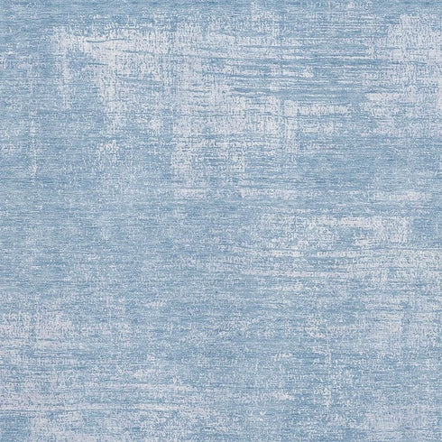5' X 8' Blue And Ivory Abstract Washable Area Rug With UV Protection