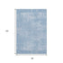 8' X 10' Blue And Ivory Abstract Washable Area Rug With UV Protection