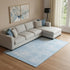 8' X 10' Blue And Ivory Abstract Washable Area Rug With UV Protection