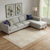 8' X 10' Coral And Ivory Abstract Washable Area Rug With UV Protection