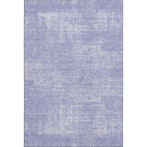 5' X 8' Lavender And Ivory Abstract Washable Area Rug With UV Protection