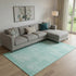 8' X 10' Turquoise And Ivory Abstract Washable Area Rug With UV Protection