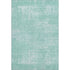 8' X 10' Turquoise And Ivory Abstract Washable Area Rug With UV Protection