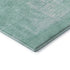 8' X 10' Turquoise And Ivory Abstract Washable Area Rug With UV Protection