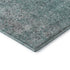 9' X 12' Teal And Gray Abstract Washable Area Rug With UV Protection
