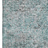 9' X 12' Teal And Gray Abstract Washable Area Rug With UV Protection