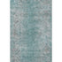 9' X 12' Teal And Gray Abstract Washable Area Rug With UV Protection