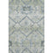 8' X 10' Artichoke Green And Gray Floral Washable Area Rug With UV Protection