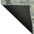 8' X 10' Artichoke Green And Gray Floral Washable Area Rug With UV Protection