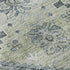 8' X 10' Artichoke Green And Gray Floral Washable Area Rug With UV Protection